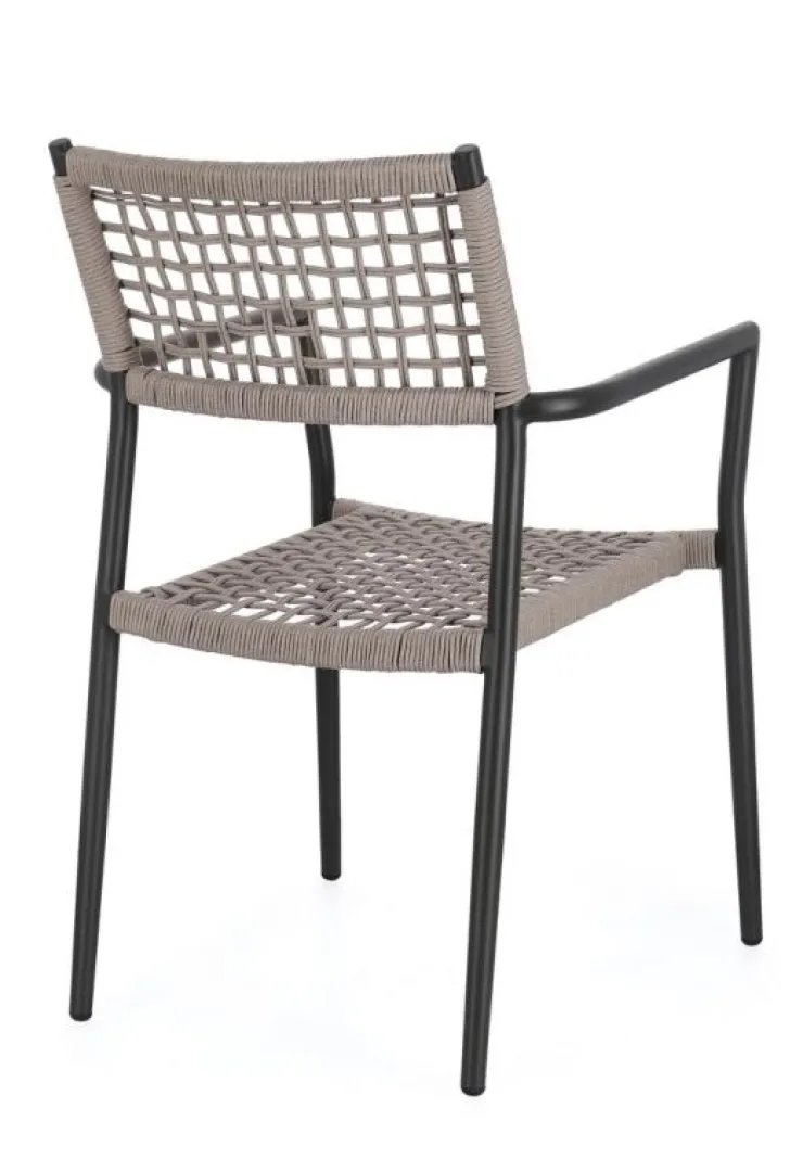 Sedie>Bizzotto SEDIA C-BR CALETA ANTRACITE/KHAKI