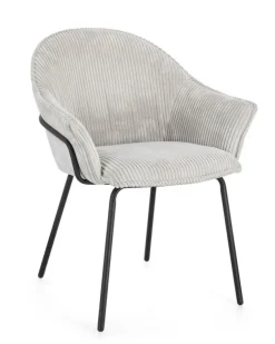 Sedie>Bizzotto SEDIA C-BR CASSIDY NERO/GRIGIO CHIARO