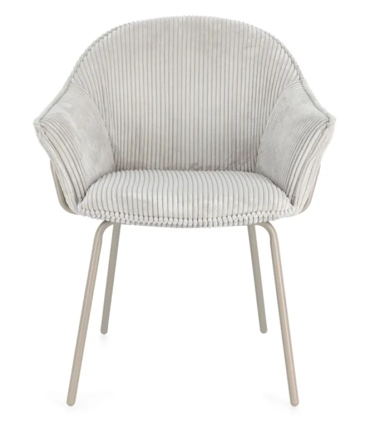 Sedie>Bizzotto SEDIA C-BR CASSIDY WARM/GRIGIO CHIARO
