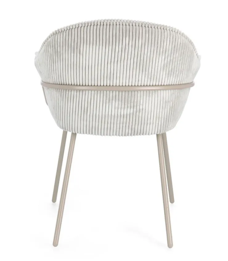 Sedie>Bizzotto SEDIA C-BR CASSIDY WARM/GRIGIO CHIARO