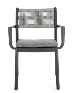 Sedie>Bizzotto SEDIA C-BR C-C ALVIN ANTRACITE/GRIGIO CH