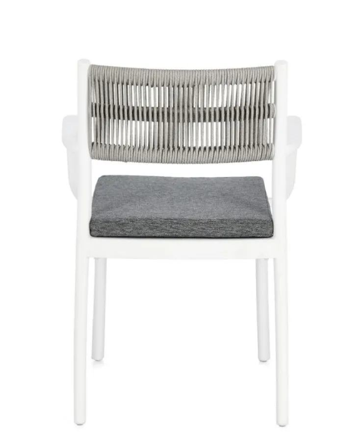 Sedie>Bizzotto SEDIA C-BR C-C ALVIN BIANCO/GRIGIO CH.