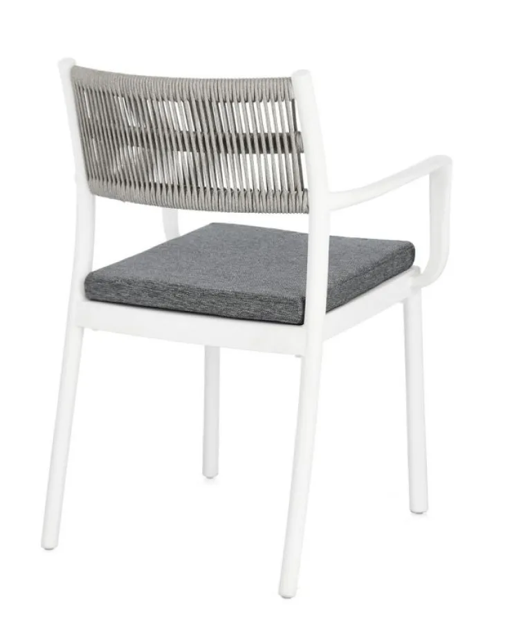 Sedie>Bizzotto SEDIA C-BR C-C ALVIN BIANCO/GRIGIO CH.