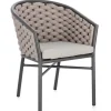 Sedie>Bizzotto SEDIA C-BR C-C MARGALIDA ANTRACITE/KHAKI