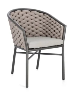 Sedie>Bizzotto SEDIA C-BR C-C MARGALIDA ANTRACITE/KHAKI