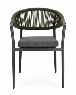 Sedie>Bizzotto SEDIA C-BR C-C MILLOR ANTRACITE/VERDE