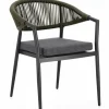 Sedie>Bizzotto SEDIA C-BR C-C MILLOR ANTRACITE/VERDE