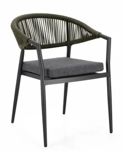 Sedie>Bizzotto SEDIA C-BR C-C MILLOR ANTRACITE/VERDE