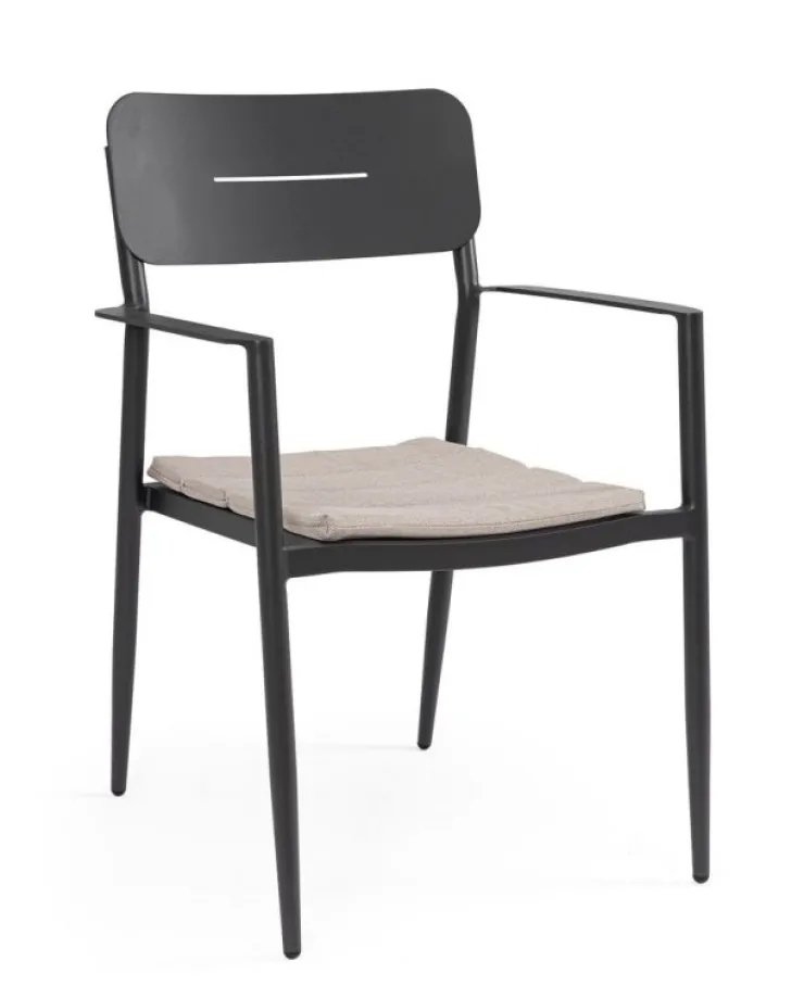 Sedie>Bizzotto SEDIA C-BR C-C NEBULA ANTRACITE YK13