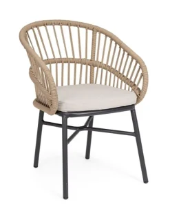 Sedie>Bizzotto SEDIA C-BR C-C ODIVELAS BEIGE