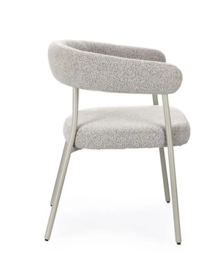 Sedie>Bizzotto SEDIA C-BR GIAELE WARM GREY/TORTORA