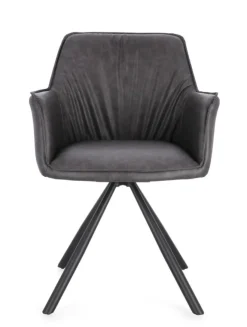 Sedie>Bizzotto SEDIA C-BR GIREV.BREVAL GRIGIO