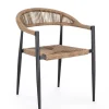 Sedie>Bizzotto SEDIA C-BR JANDIA ANTRACITE/NATURAL
