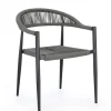 Sedie>Bizzotto SEDIA C-BR JANDIA ANTRACITE/GRIGIO