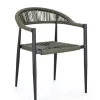 Sedie>Bizzotto SEDIA C-BR JANDIA ANTRACITE/VERDE