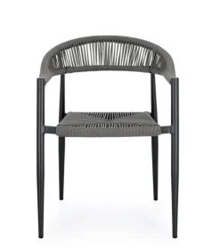 Sedie>Bizzotto SEDIA C-BR JANDIA ANTRACITE/GRIGIO
