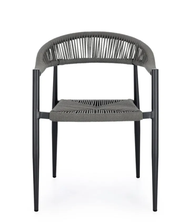 Sedie>Bizzotto SEDIA C-BR JANDIA ANTRACITE/GRIGIO