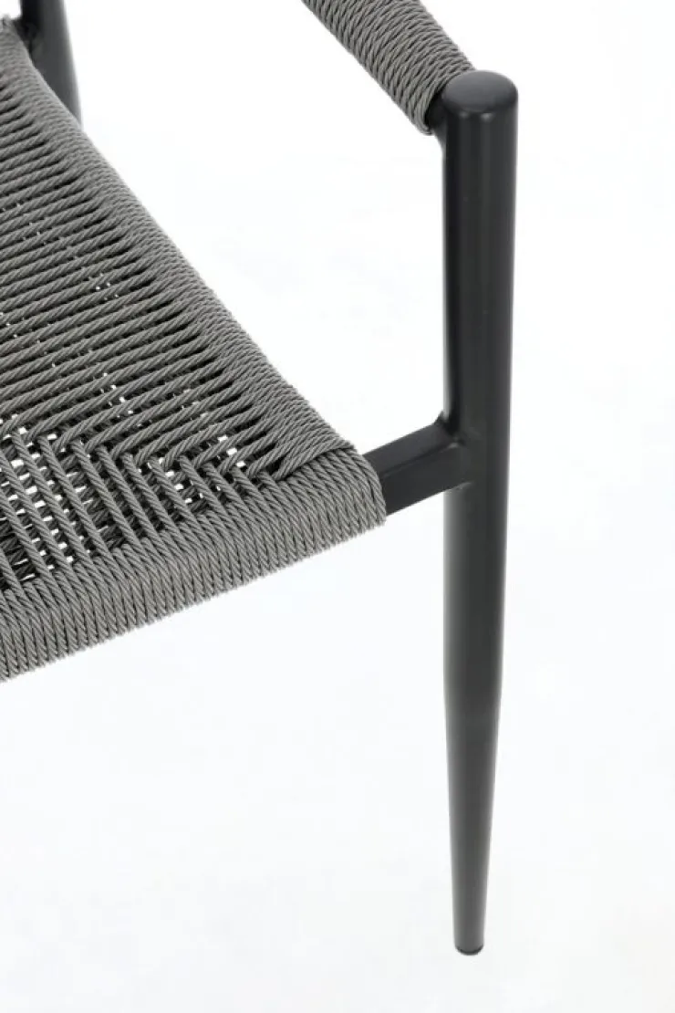 Sedie>Bizzotto SEDIA C-BR JANDIA ANTRACITE/GRIGIO