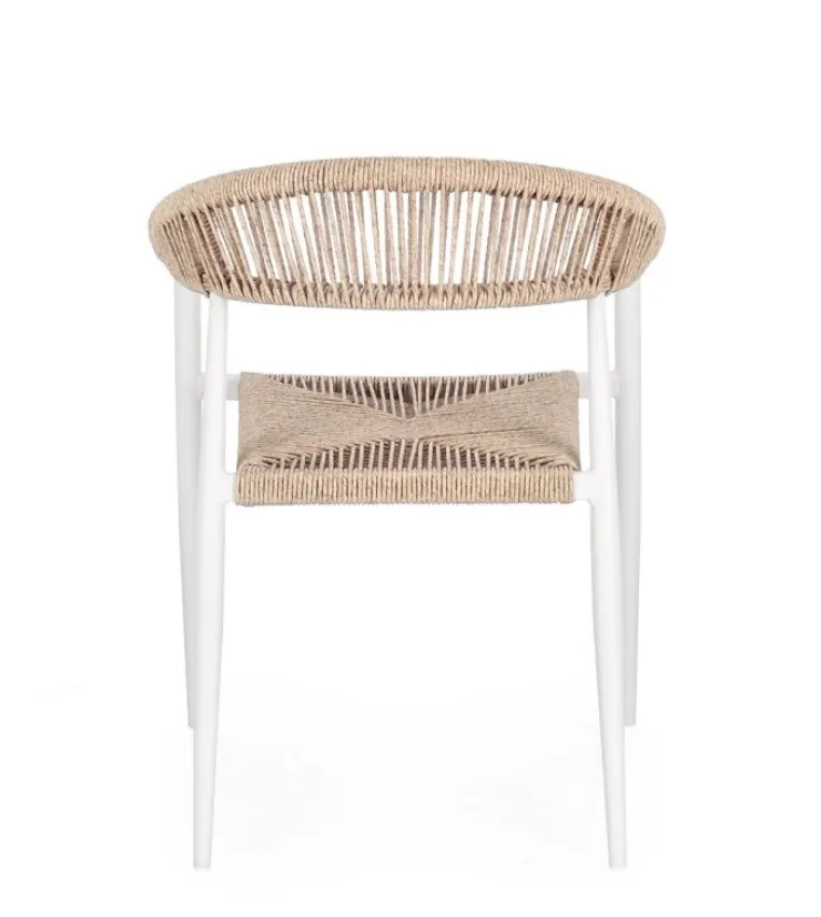 Sedie>Bizzotto SEDIA C-BR JANDIA BIANCO/BEIGE