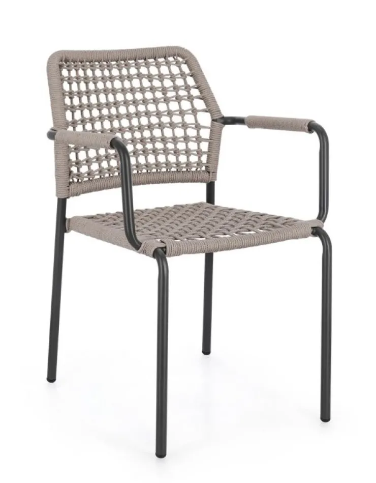 Sedie>Bizzotto SEDIA C-BR RAJADA ANTRACITE/KHAKI