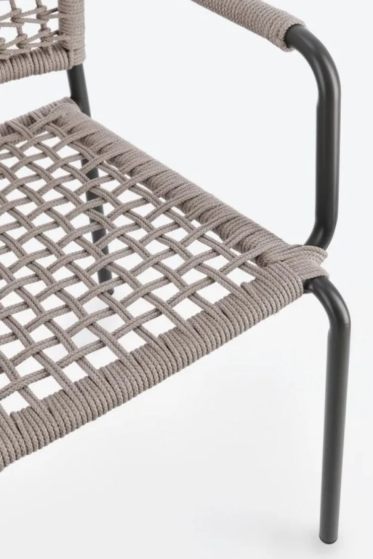 Sedie>Bizzotto SEDIA C-BR RAJADA ANTRACITE/KHAKI
