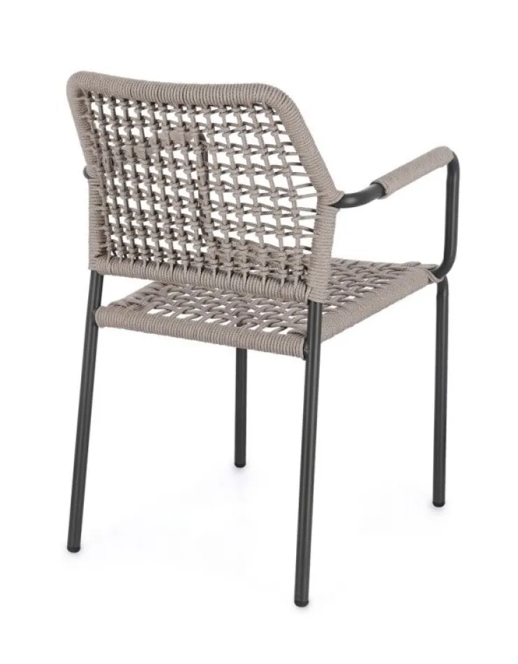 Sedie>Bizzotto SEDIA C-BR RAJADA ANTRACITE/KHAKI