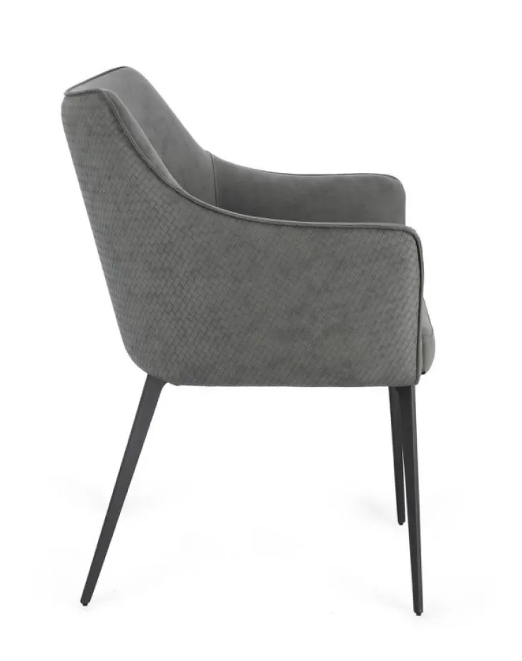 Sedie>Bizzotto SEDIA C-BR RUSSELL GRIGIO SCURO
