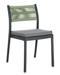 Sedie>Bizzotto SEDIA C-C ALVIN ANTRACITE/VERDE