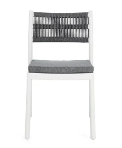 Sedie>Bizzotto SEDIA C-C ALVIN BIANCO/GRIGIO SCURO