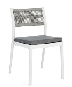 Sedie>Bizzotto SEDIA C-C ALVIN BIANCO/GRIGIO CHIARO
