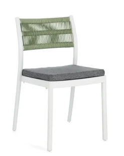 Sedie>Bizzotto SEDIA C-C ALVIN BIANCO/VERDE