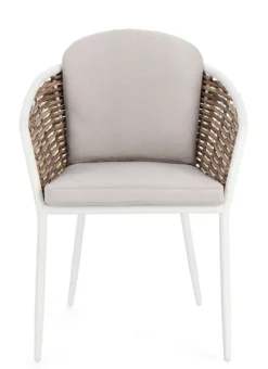 Sedie>Bizzotto SEDIA CON CUSCINO BIANCO YK11 - MARIBELA