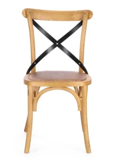 Sedie>Bizzotto SEDIA CROSS METAL NATURALE