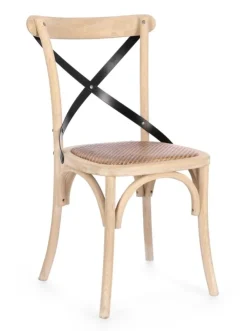 Sedie>Bizzotto SEDIA CROSS METAL W.WASH