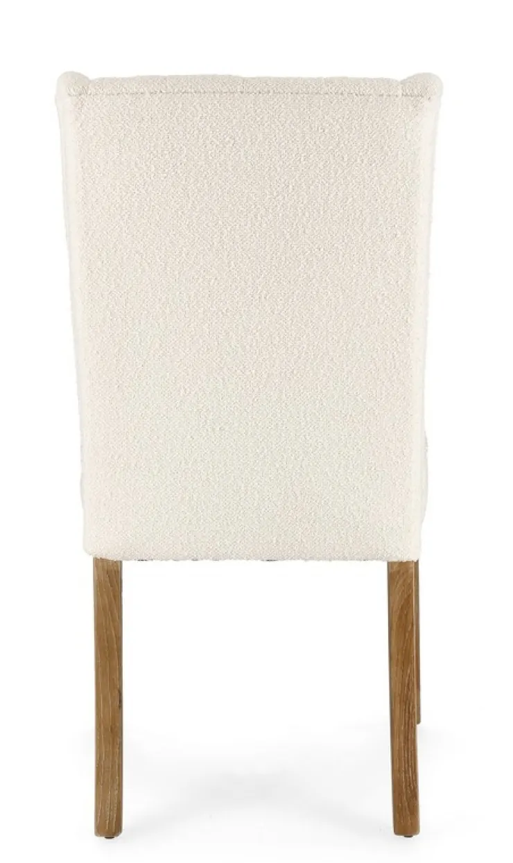 Sedie>Bizzotto SEDIA EFFETTO BOUCLE' NATURALE - COLUMBIA