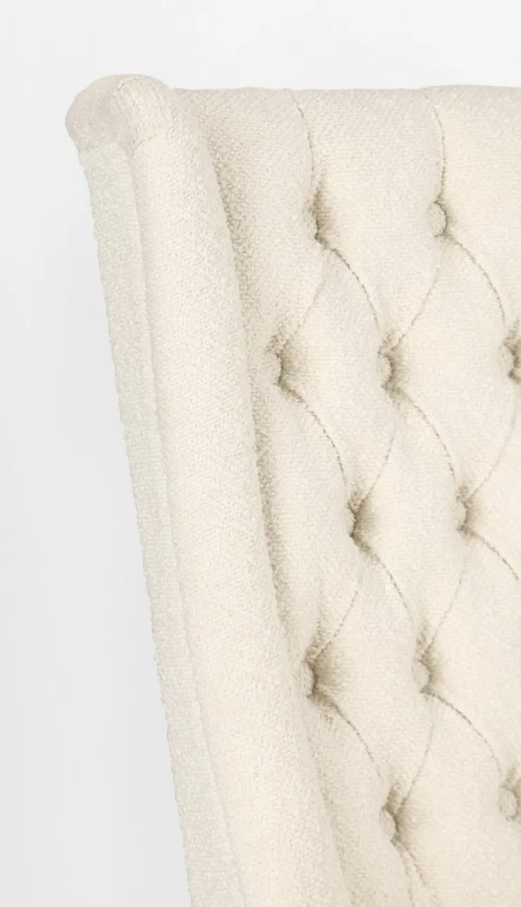 Sedie>Bizzotto SEDIA EFFETTO BOUCLE' NATURALE - COLUMBIA