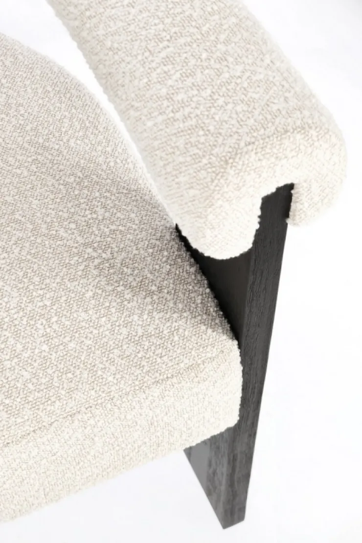 Sedie>Bizzotto SEDIA EFFETTO BOUCLE' NERO NATURALE - AGAPE
