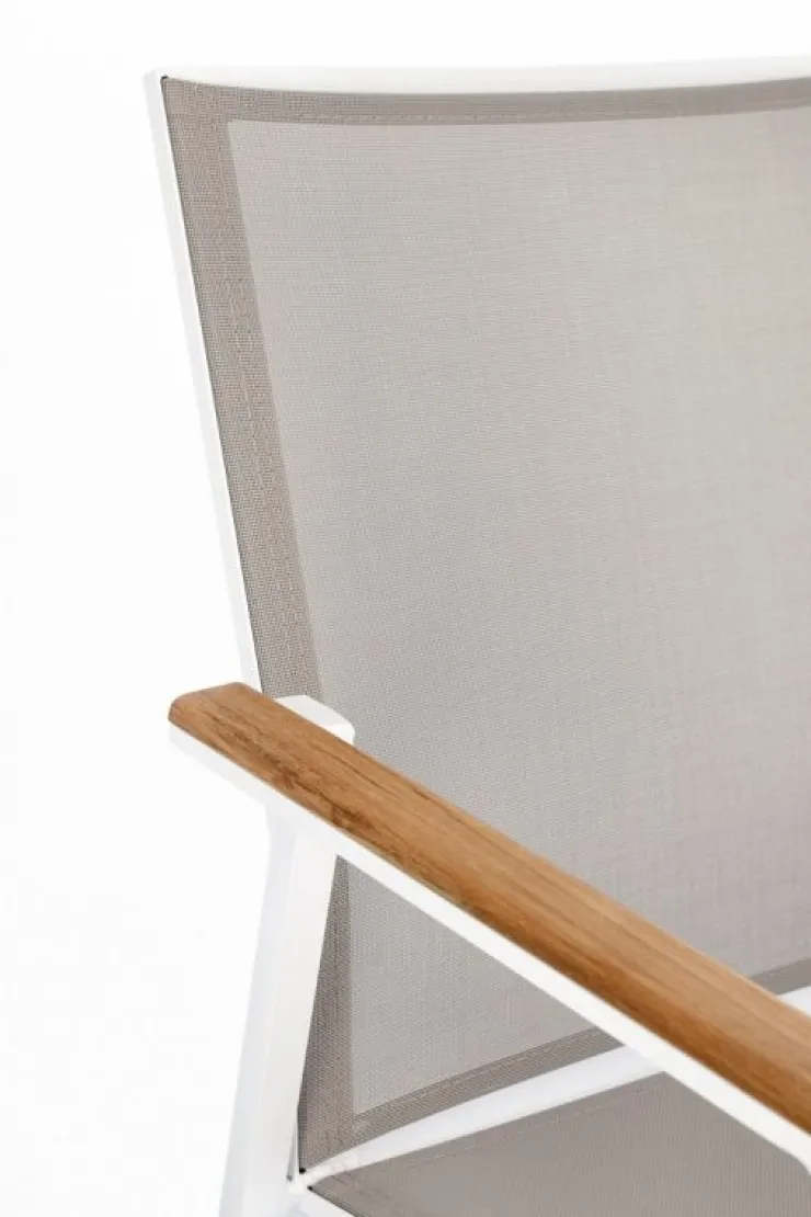 Sedie>Bizzotto SEDIA IN ALLUMINIO BIANCO GK50 - CAMERON