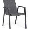 Sedie>Bizzotto SEDIA IN ALLUMINIO IMPILABILE ANTRACITE JX55 - ODEON