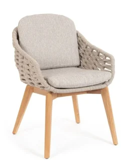Sedie>Bizzotto SEDIA IN CORDA BEIGE - TAMIRES