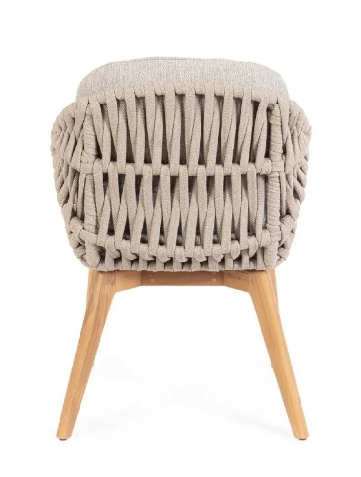 Sedie>Bizzotto SEDIA IN CORDA BEIGE - TAMIRES