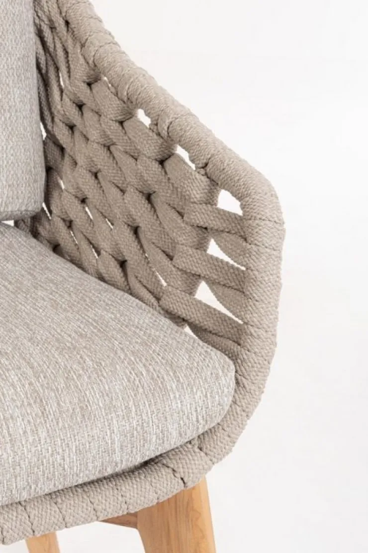 Sedie>Bizzotto SEDIA IN CORDA BEIGE - TAMIRES