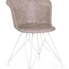 Sedie>Bizzotto SEDIA IN ECOPELLE BEIGE - LOFT