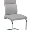 Sedie>Bizzotto SEDIA IN ECOPELLE GRIGIO CHIARO - THELMA