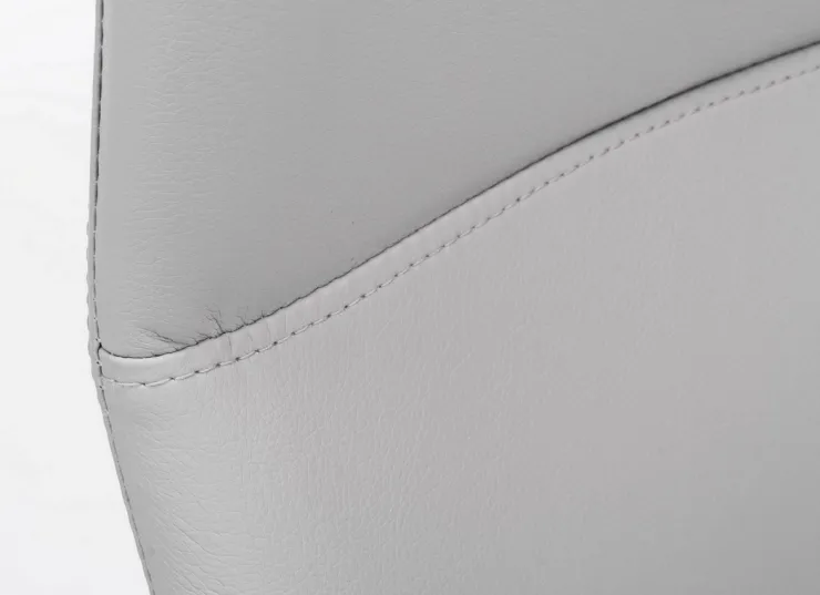 Sedie>Bizzotto SEDIA IN ECOPELLE GRIGIO CHIARO - THELMA