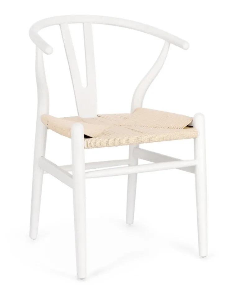 Sedie>Bizzotto SEDIA IN LEGNO BIANCO - ARTAS