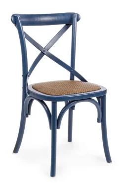 Sedie>Bizzotto SEDIA IN LEGNO BLU - CROSS