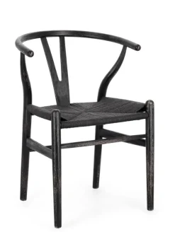 Sedie>Bizzotto SEDIA IN LEGNO NERO - ARTEMIA