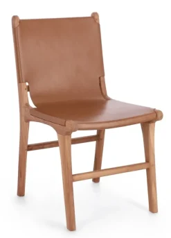 Sedie>Bizzotto SEDIA IN PELLE COGNAC - EUGENIE