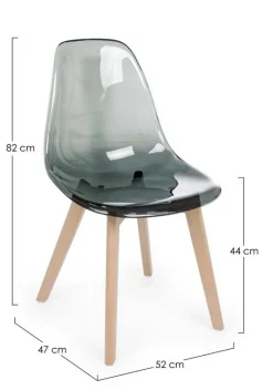 Sedie>Bizzotto SEDIA IN PLASTICA FUM